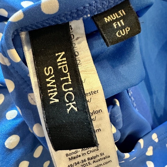 Blue & White Polka dot Tankini by Nip Tuck - Picture 3 of 5
